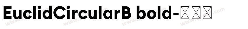 EuclidCircularB bold字体转换